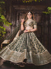Dark Embroidered Lehenga Set