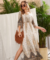 Bedrucktes einteiliges Kleid