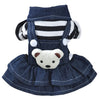 Pet Dog Clothes Striped Bear