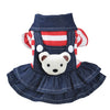 Pet Dog Clothes Striped Bear