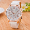 Luxury Brand Leather Quartz