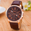 Luxury Brand Leather Quartz