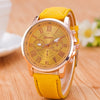 Luxury Brand Leather Quartz